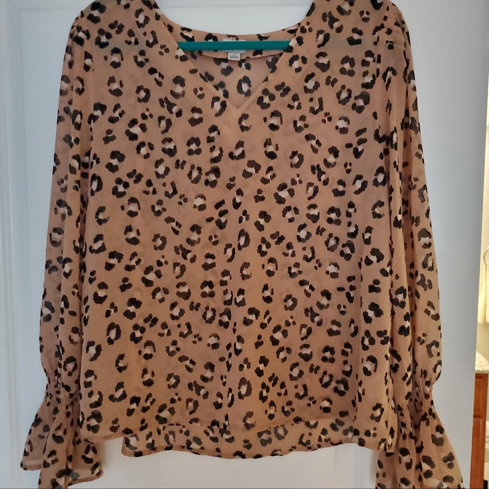 A New Day Leopard Print Blouse